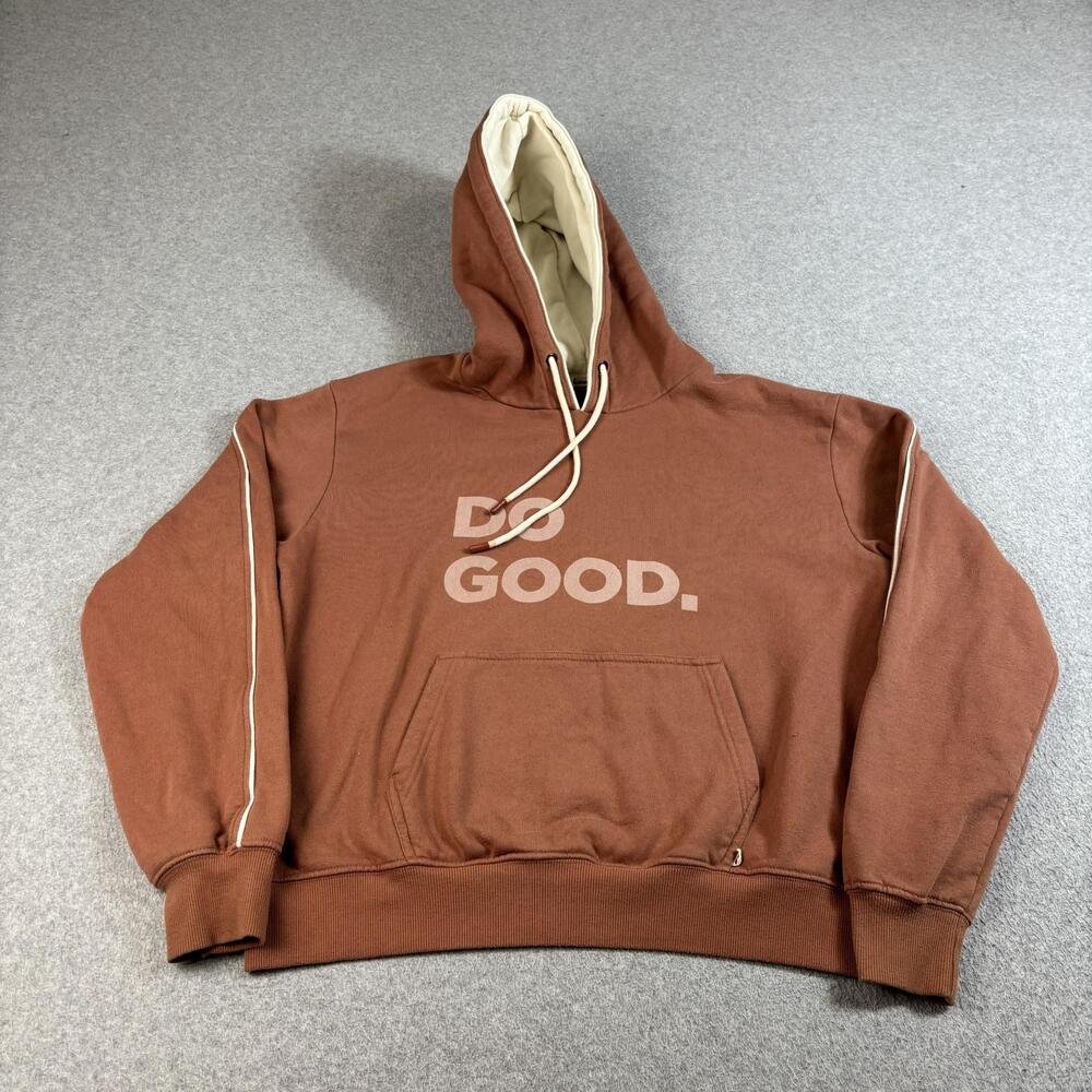 Cotopaxi Hoodie Womens Small Brown Do Good Fleece Pullover Kangaroo Pocket READ